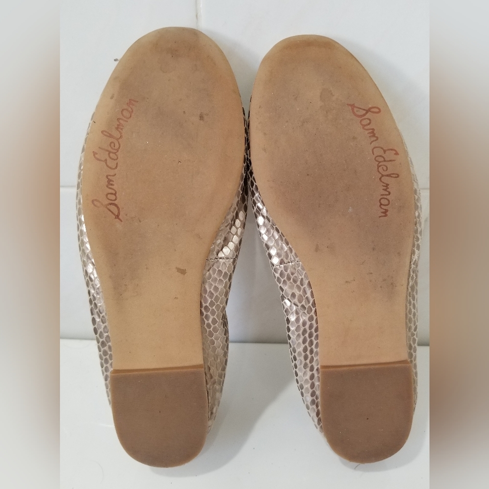 Sam Edelman Felicia Gold Metallic Ballet Flats - Picture 8 of 8